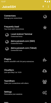 تحميل JuiceSSH - SSH Client الاتصالات لنظام أندرويد لقطة شاشة 2