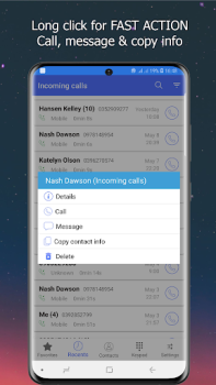 تحميل Phone Dialer: Contacts & Calls أدوات لنظام أندرويد لقطة شاشة 6