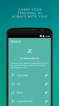 Splyce music player & automix