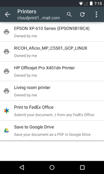 Виртуальный принтер Google