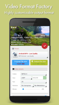 تحميل Video Format Factory أدوات لنظام أندرويد لقطة شاشة 3