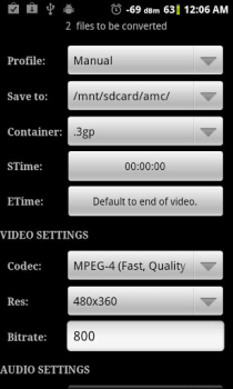 تحميل Video Converter Android مشغلات الفيديو والمحررين لنظام أندرويد لقطة شاشة 3