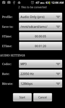 تحميل Video Converter Android مشغلات الفيديو والمحررين لنظام أندرويد لقطة شاشة 5