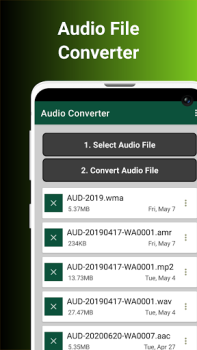 تحميل Audio Converter To Any Format الموسيقى والصوت لنظام أندرويد لقطة شاشة 3