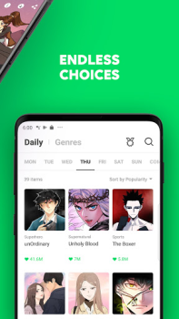 تحميل WEBTOON كاريكاتير لنظام أندرويد لقطة شاشة 4
