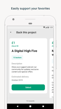 تحميل Kickstarter الاجتماعية لنظام أندرويد لقطة شاشة 3