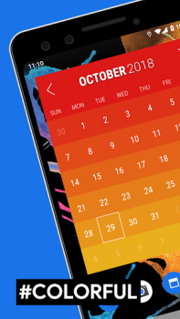 تحميل Month: Calendar Widget عمل لنظام أندرويد لقطة شاشة 4