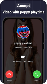تحميل Poppy Playtime horror fake call video إضفاء الطابع الشخصي لنظام أندرويد لقطة شاشة 4