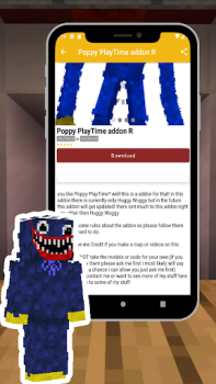 تحميل Mod Poppy Play Time for MCPE وسائل الترفيه لنظام أندرويد لقطة شاشة 3
