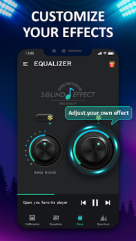 تحميل تعزيز الصوت&الجهير-Equalizer الموسيقى والصوت لنظام أندرويد لقطة شاشة 2