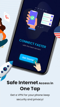 تحميل Super VPN - Fast Private Proxy أدوات لنظام أندرويد لقطة شاشة 2